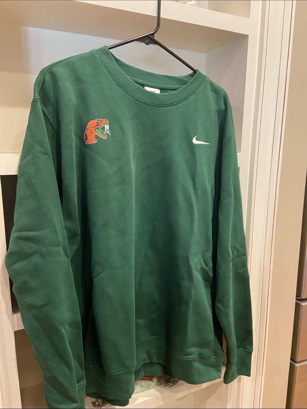 NWT Nike Men’s Green Crewneck Sweatshirt FAMU Rattlers Florida A&M HBCU Football